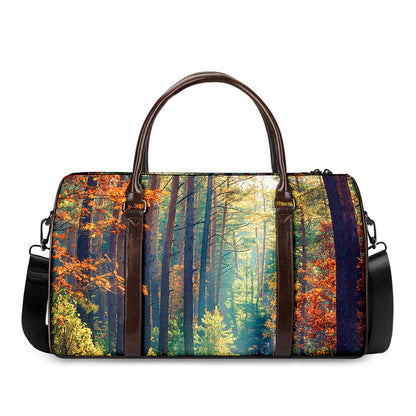 Autumn Forest Print Duffle Bag