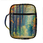 Autumn Forest Print Front Pocket Bible Bag