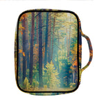 Autumn Forest Print Front Pocket Bible Bag