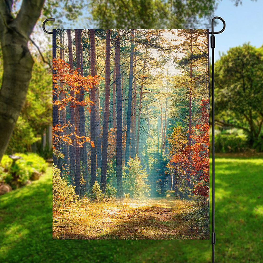 Autumn Forest Print Garden Flag