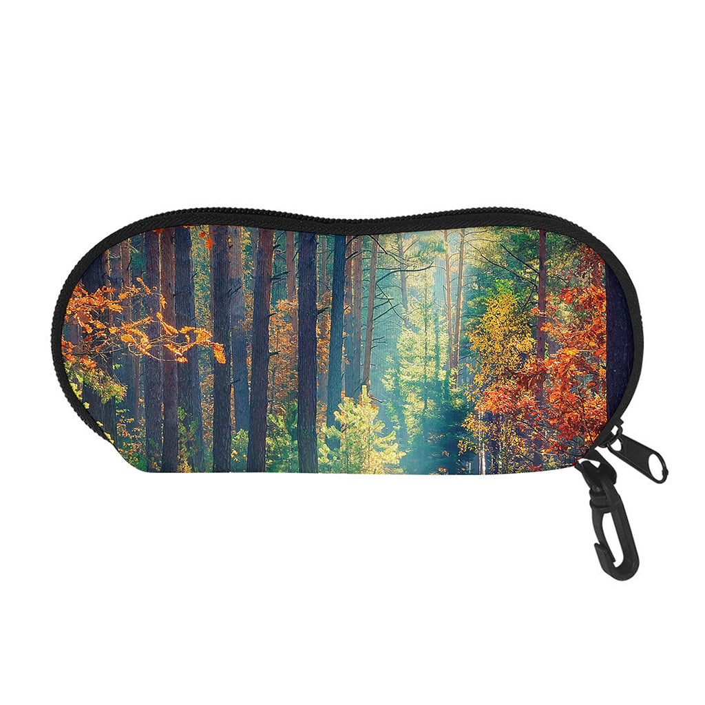 Autumn Forest Print Glasses Case