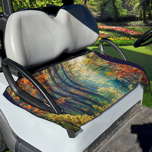 Autumn Forest Print Golf Cart Seat Cover
