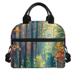 Autumn Forest Print Insulated Lunch Bag