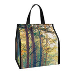 Autumn Forest Print Insulated Lunch Tote