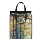 Autumn Forest Print Insulated Lunch Tote