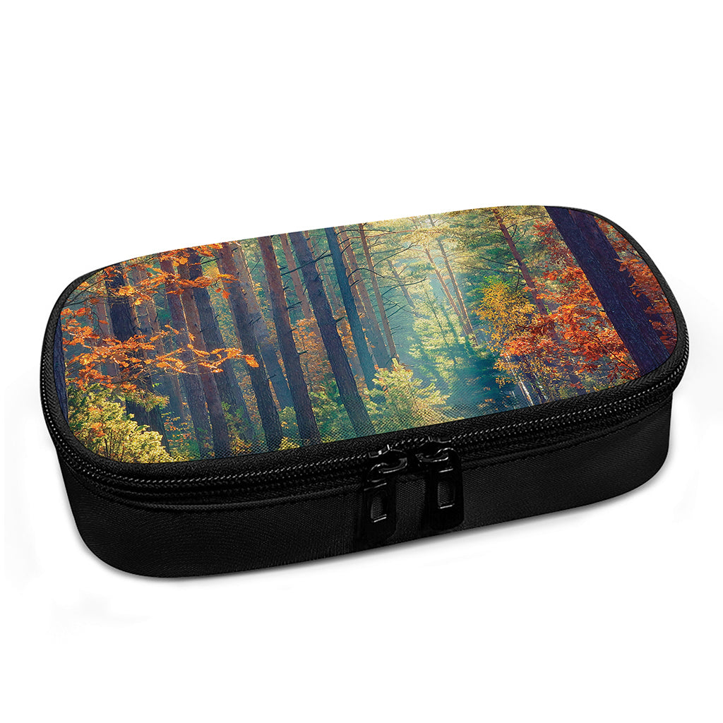 Autumn Forest Print Insulin Cooler Travel Case