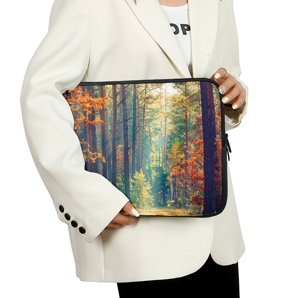 Autumn Forest Print Laptop Sleeve