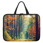 Autumn Forest Print Laptop Sleeve With Handle