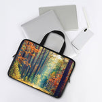 Autumn Forest Print Laptop Sleeve With Handle