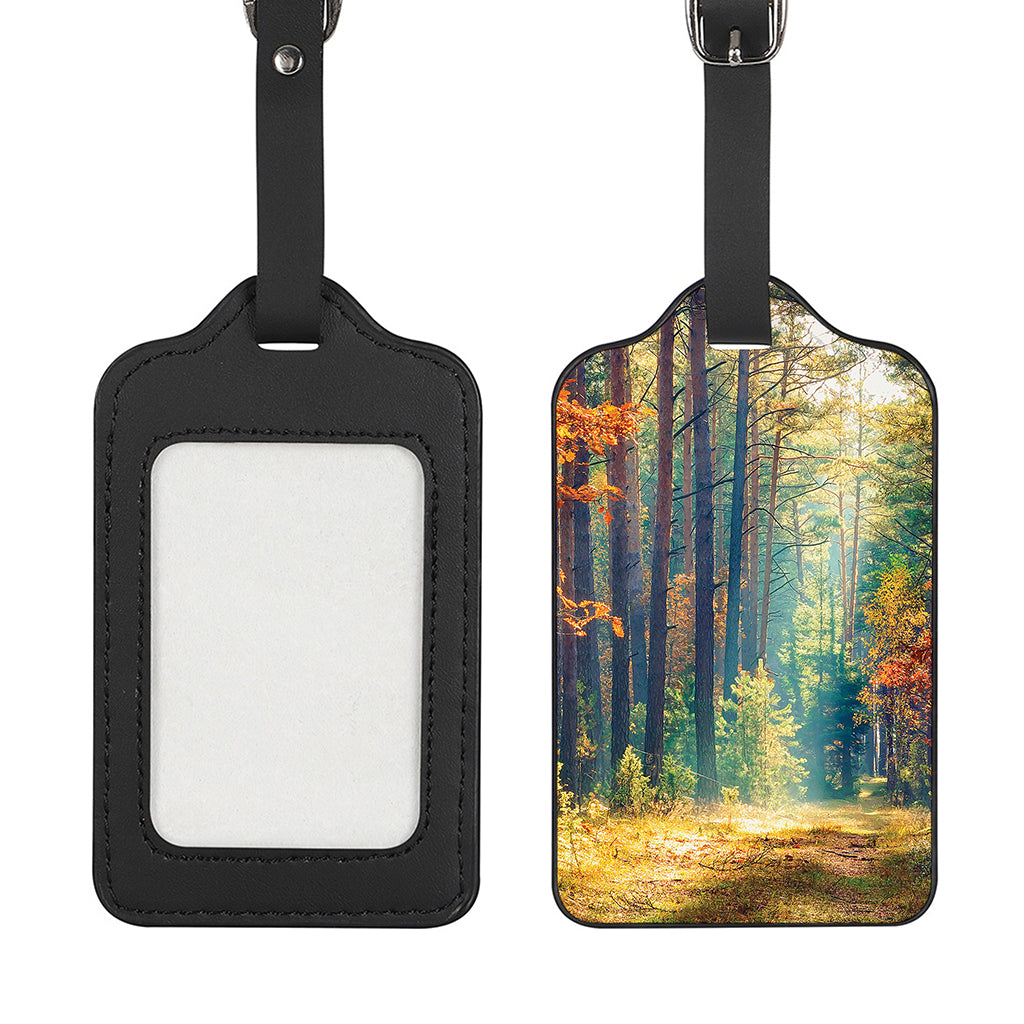 Autumn Forest Print Luggage Tag