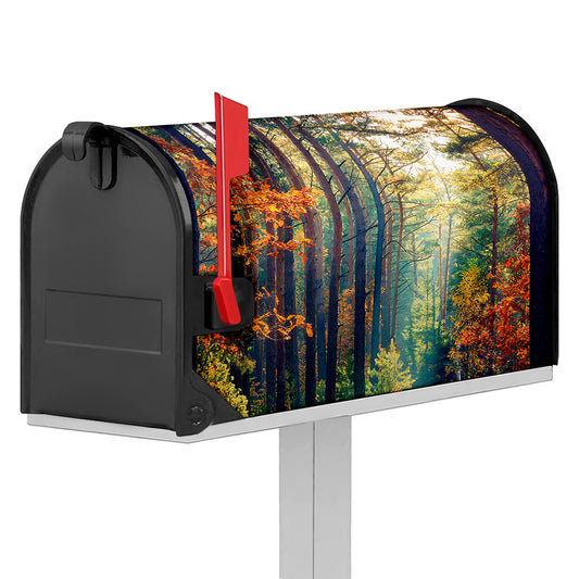 Autumn Forest Print Mailbox Cover