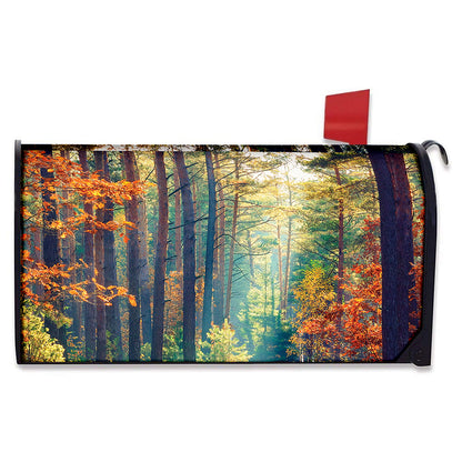 Autumn Forest Print Mailbox Cover