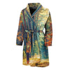 Autumn Forest Print Men's Bathrobe