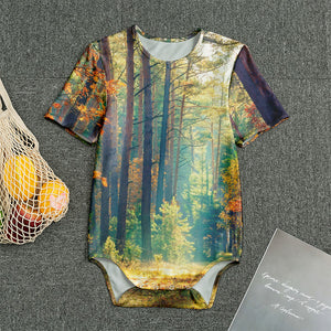 Autumn Forest Print Men's Bodysuit