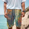 Autumn Forest Print Men's Cargo Shorts