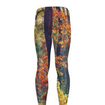 Autumn Forest Print Men's leggings