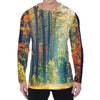 Autumn Forest Print Men's Long Sleeve T-Shirt