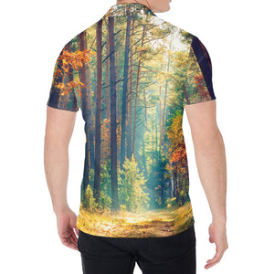 Autumn Forest Print Men's Shirt