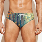 Autumn Forest Print Men's Swim Briefs