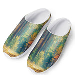 Autumn Forest Print Mesh Casual Shoes