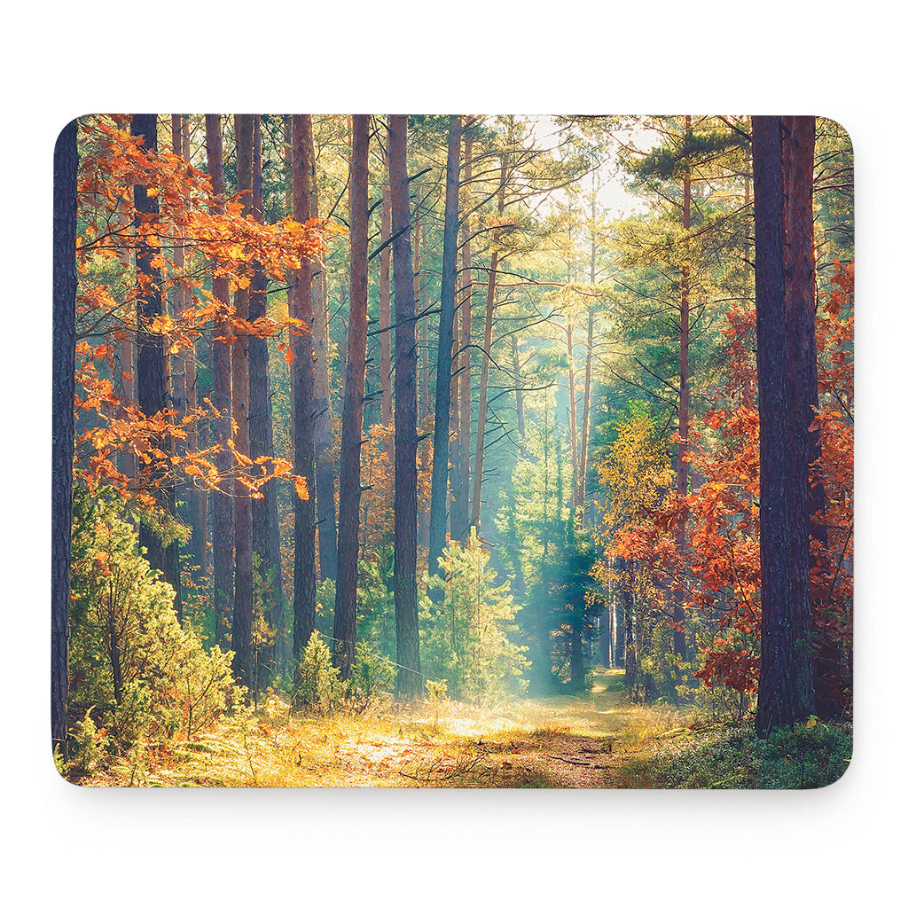 Autumn Forest Print Mouse Pad