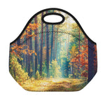 Autumn Forest Print Neoprene Lunch Bag