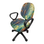 Autumn Forest Print Office Chair Cover
