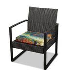 Autumn Forest Print Outdoor Seat Cushion Cover
