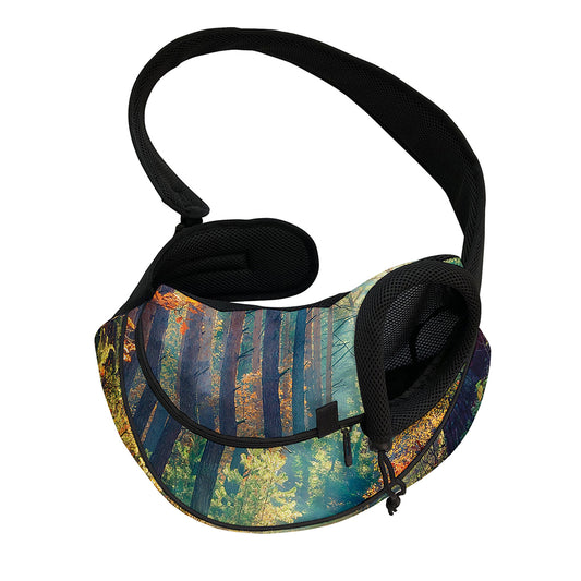 Autumn Forest Print Pet Sling Carrier