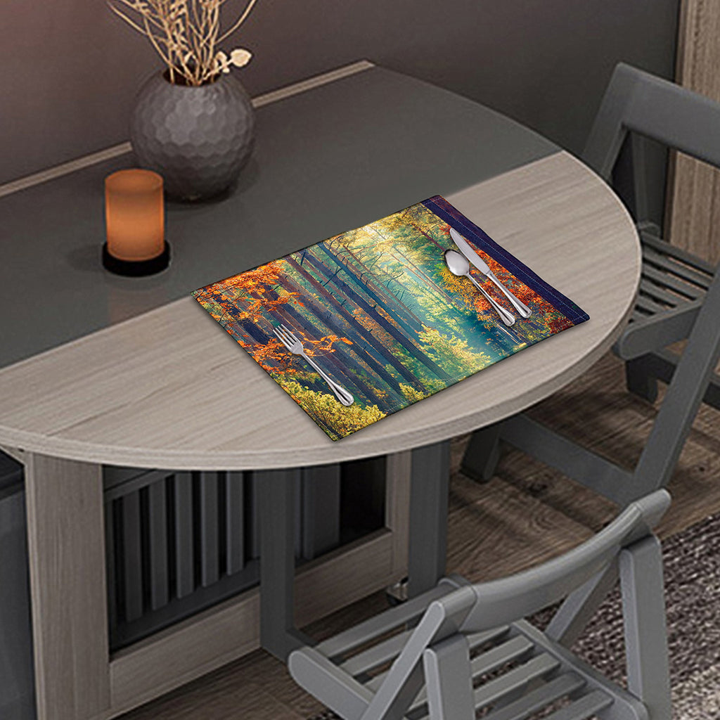 Autumn Forest Print Placemat