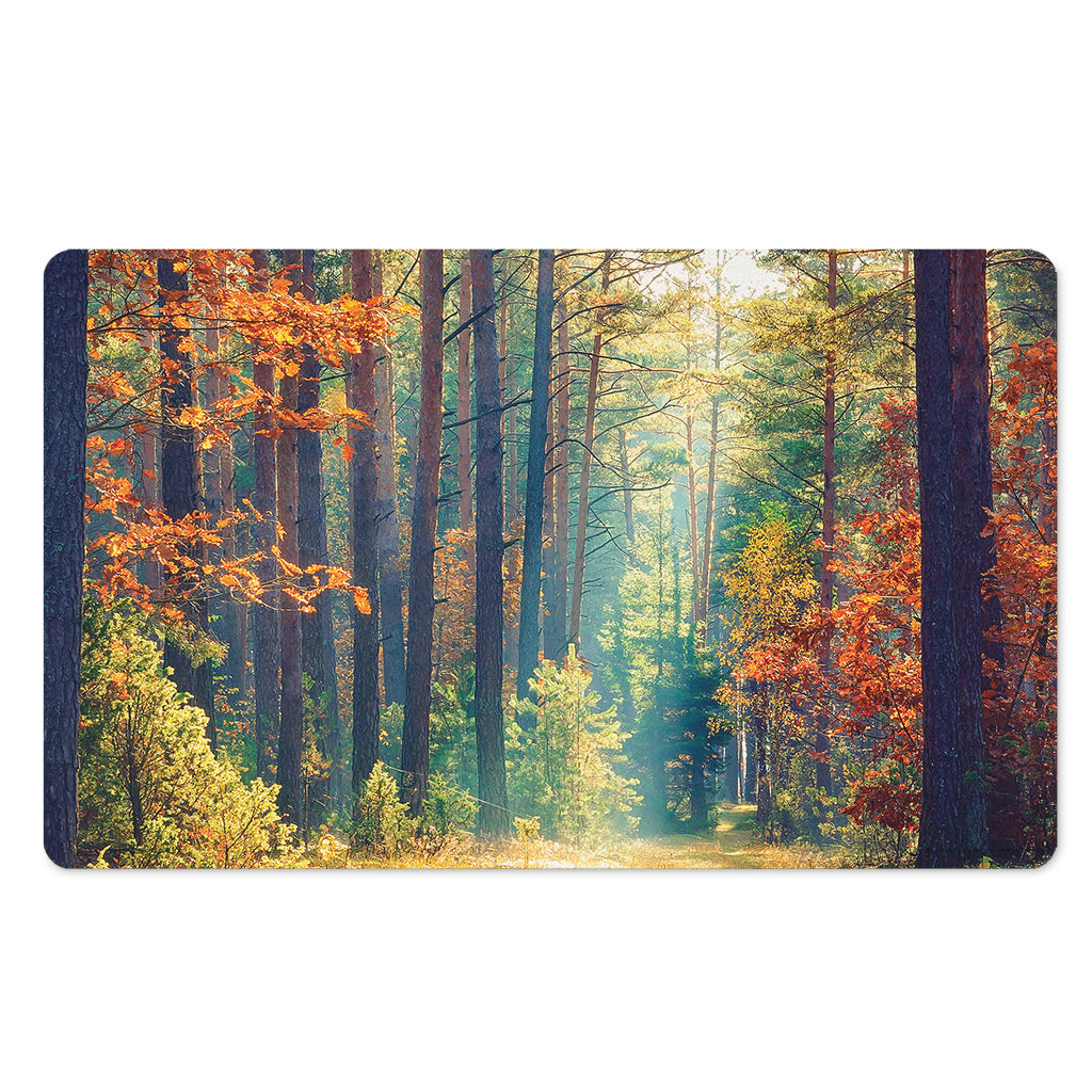 Autumn Forest Print Polyester Doormat