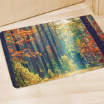 Autumn Forest Print Polyester Doormat