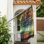 Autumn Forest Print Polyester Flag