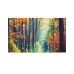Autumn Forest Print Polyester Flag