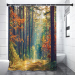 Autumn Forest Print Premium Shower Curtain