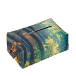 Autumn Forest Print Rectangle Tissue Box Cover