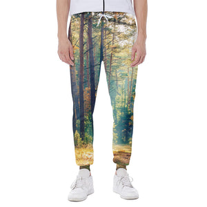 Autumn Forest Print Scuba Joggers