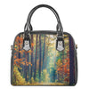 Autumn Forest Print Shoulder Handbag