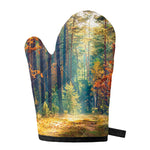 Autumn Forest Print Single Oven Mitt