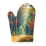Autumn Forest Print Single Oven Mitt