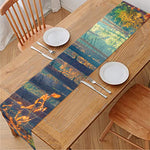 Autumn Forest Print Table Runner