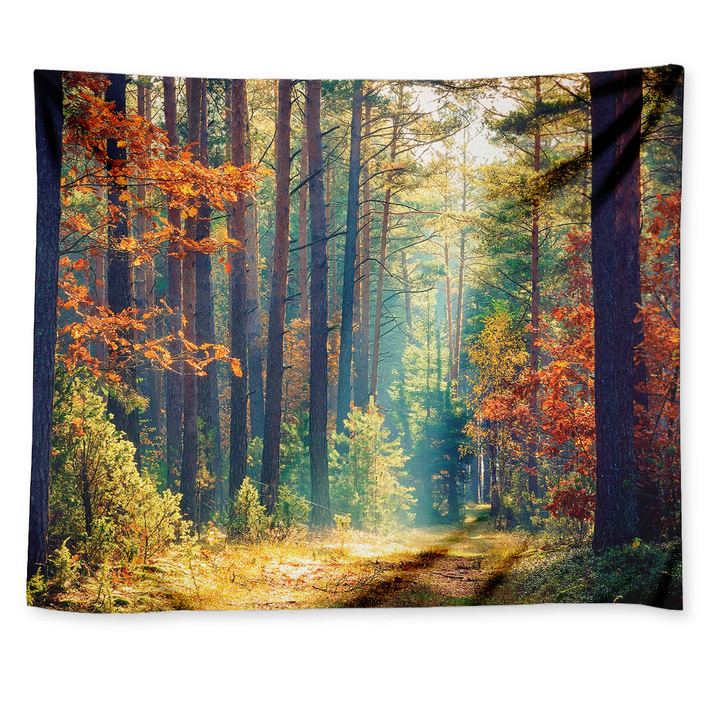 Autumn Forest Print Tapestry