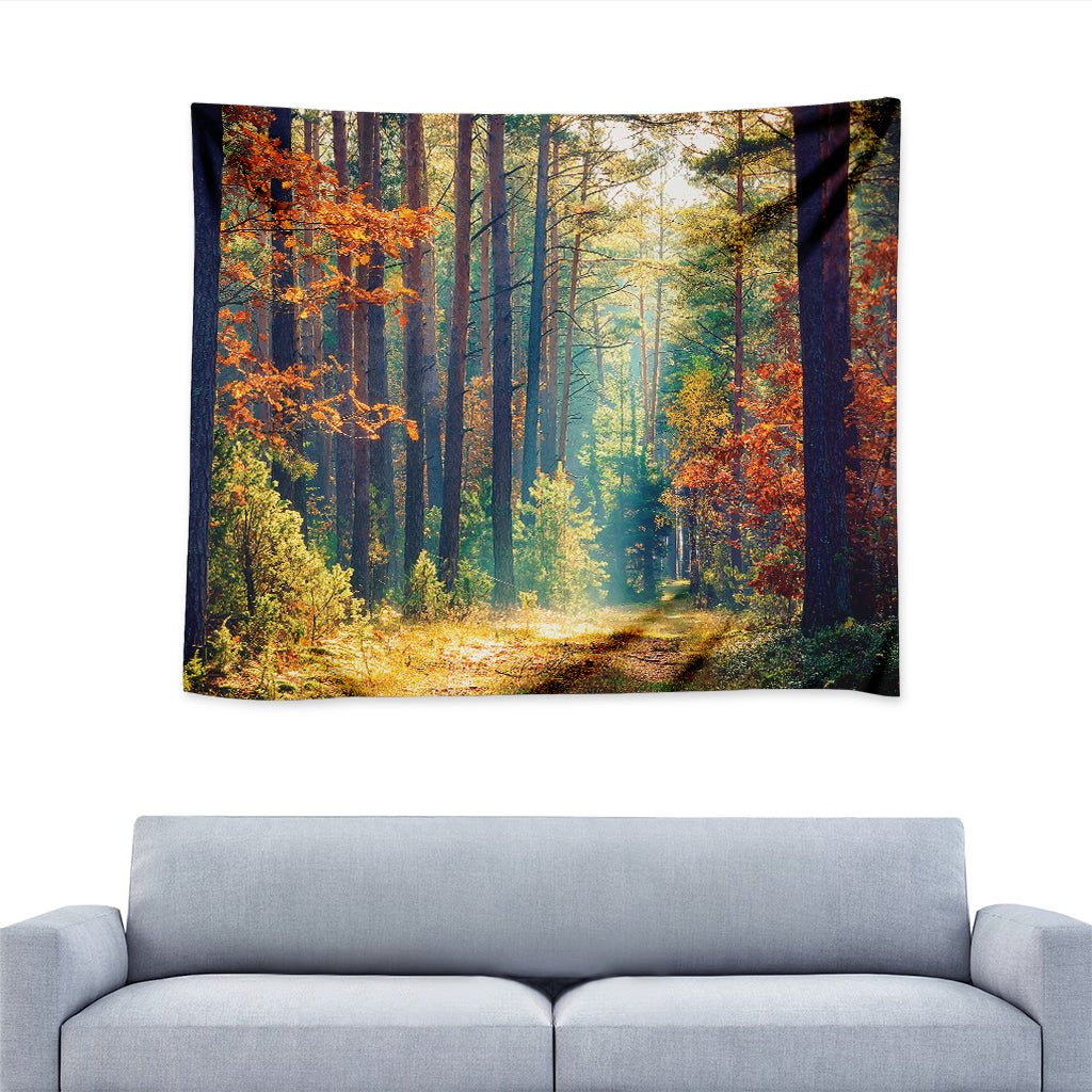 Autumn Forest Print Tapestry