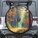 Autumn Forest Print Tire Cover With Camera Hole