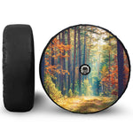 Autumn Forest Print Tire Cover With Camera Hole