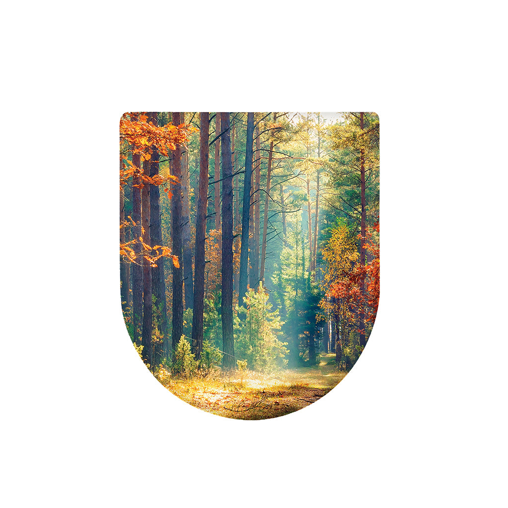 Autumn Forest Print Toilet Lid Cover