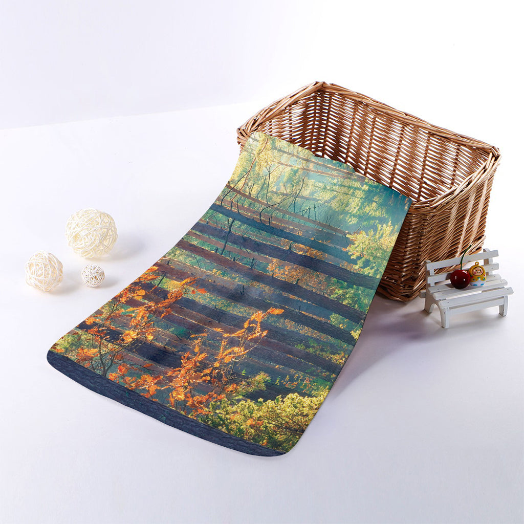 Autumn Forest Print Towel