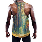 Autumn Forest Print Training Tank Top