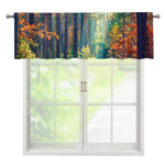 Autumn Forest Print Window Valance
