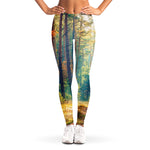 Autumn Forest Print Women's Leggings